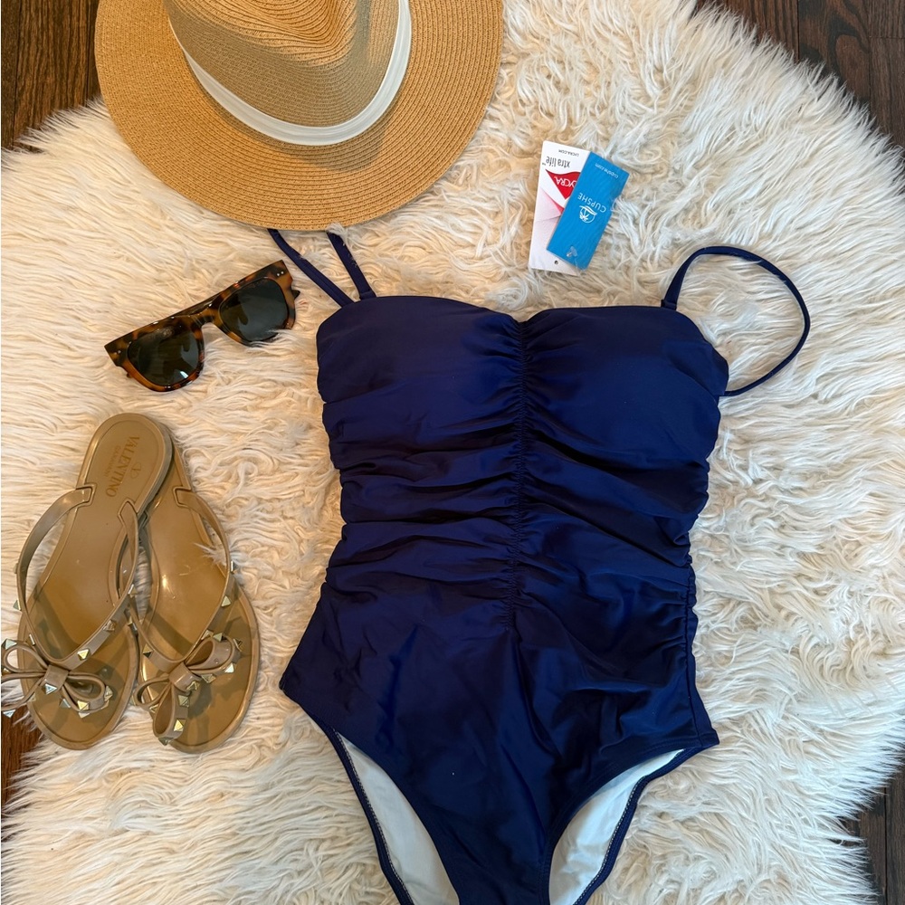 Cupshe Navy One Piece Swimsuit